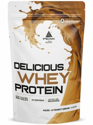 Peak Delicious Whey Protein - Geschmack Hazel- & Peanut Dream