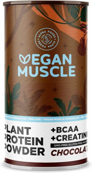Vegan Muscle Protein Shake - Schokolade - Veganes Proteinpulver