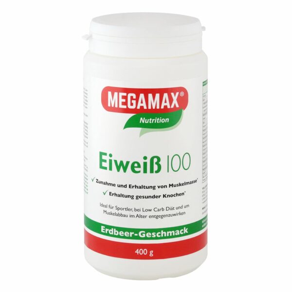 Megamax® Basic & Active Eiweiß 100 Erdbeer-Geschmack