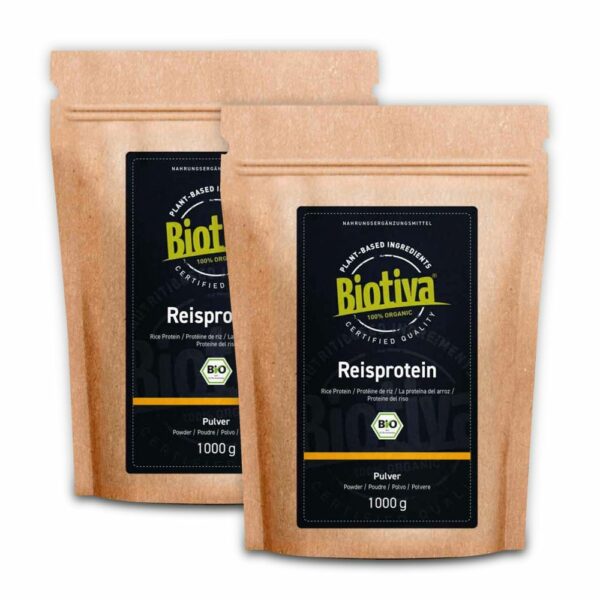 Biotiva Reisprotein-Pulver Bio